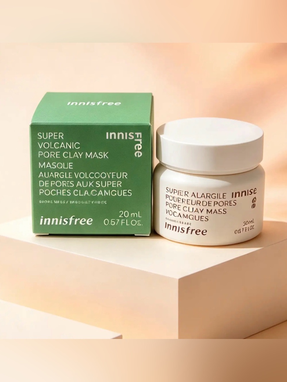 INNISFREE Super Volcanic Pore Clay Mask Deluxe Travel Size (20 ml / 0.67 fl oz)